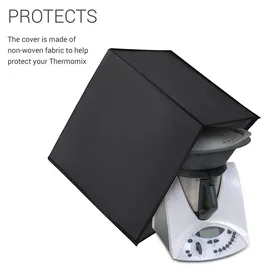 kwmobile Hülle kompatibel mit Thermomix TM31 - Küchenmaschine Staubschutz Abdeckhaube - Staubhaube in Dunkelgrau