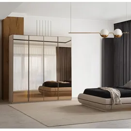 JVmoebel Kleiderschrank 4-türig 63 x 220 x 63 cm Beige