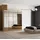 JVmoebel Kleiderschrank 4-türig 63 x 220 x 63 cm Beige