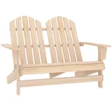 vidaXL Adirondack-Gartenbank 119,5 x 85,5 x 89,5 cm hellbraun