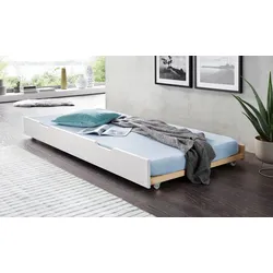 Schubkasten OTTO HOME "TIPO ", weiß, B:200cm H:21cm T:94cm, Schubladen, Schubkasten, als 2. Schlafgelegenheit, inklusive Rollrost