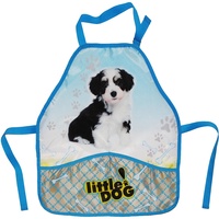 alles-meine.de GmbH Kinderschürze Hunde - mit 2 Taschen - Größenverstellbar Schürze - Hund für Kinder Jungen Mädchen beschichtet Tiere Welpen
