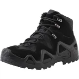 SJFYB Wasserdichte Wander- Und Arbeitsstiefel,Militärische Taktische Stiefel Für Herren,Leichte Armee-Kampfstiefel,Atmungsaktive Wüstenstiefel,Für Outdoor-Wanderungen, Jagen Usw.,Schwarz,43 EUR - 43 EU