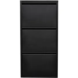 [en.casa] Sokndal 50 x 104 x 15 cm 3 Klappen schwarz