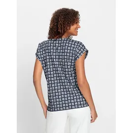 Casual Looks Print-Shirt Blau 40