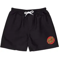 Santa Cruz Badeshorts Classic Dot Schwarz 12-14