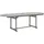 deluke Garten-Esstisch VEGO 160-240 x 100 x 75 cm Grau