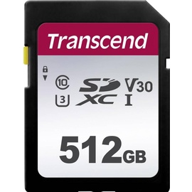 Transcend SDC300S SDXC UHS-I Class 10 U3 V30 512 GB