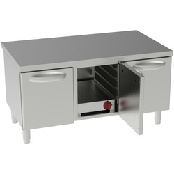 Warmhalteplatte voor tafelgerei 3 deuren 3 gn 1/1 - 1200x700x600 mm - 1300 W 230/1V - 600321BH Eurast