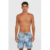 O'Neill Herren Badeshorts Cali Floral 16'', blue dipped leaves XL