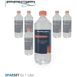 profi clean Grillanzünder flüssig mit Spritztülle 6 Liter