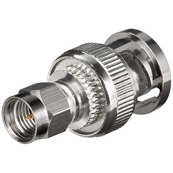 Goobay SMA-Stecker > BNC-Stecker - mit vergoldetem Kontakt für RG 174/U-Kabel