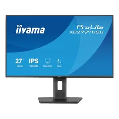 IIYAMA iiyama ProLite XB2797HSU-B1 68,6cm 27" IPS LED-Monitor Full-HD 120Hz HDMI DP USB3.2 USB-C Höhenverstellung Pivot Energieeffizienzklasse C schwarz 27 Zoll Monitor 4 ms Reaktionszeit 120 Hz