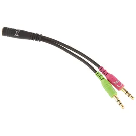 DeLock Audioadapter 3,5 mm 4 Pin Klinkenbuchse zu 3,5 mm 3 Pin Klinkenstecker