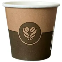 COVR Pappbecher 4 oz / 10 cl Barista Decor + SUP- und Triman-Markierung (50 Stück)