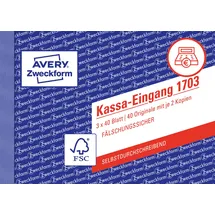 Avery Zweckform 1703 A6 3x40 Bl 4004182017036 AVERY Zweckform