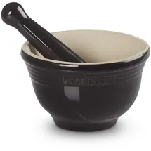 Le Creuset Mörser aus Steinzeug 360 g 300 ml Schwarz glänzend