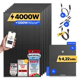 onPower Plus: 4000 Watt Solaranlage - ohne Halterung / 4.22 kWh / 3m