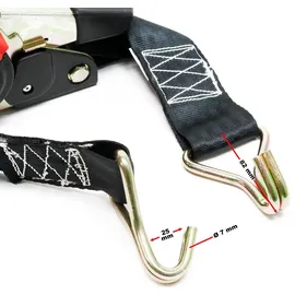 Wiltec Spanngurte Automatik 4er Set 750 daN 1,8 m x 50 mm