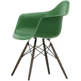 Vitra - Eames Plastic Armchair DAW RE, Ahorn dunkel / smaragd (Filzgleiter basic dark)