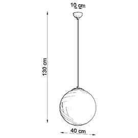 Sollux Ugo 1-flg. 40 cm rund weiß Glas