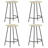 vidaXL Barhocker 4 Stk. Mango Massivholz
