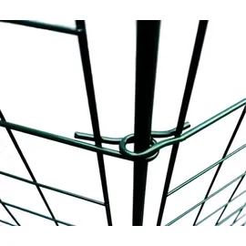 HC Garten & Freizeit 11tlg. Teichzaun Oberbogen, ca. 390 x 78,5 cm - Dunkelgrün