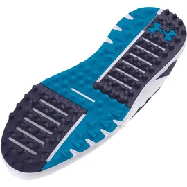 Under Armour Herren Drive Fade Spikeless Golfschuh, (101) White/Capri/Midnight Navy, 46 EU - 46 EU