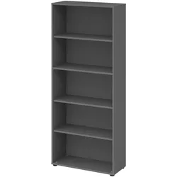 Hammerbacher-Regal 5OH 33cm tief Graphit-V4000/G