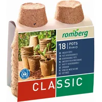 ROMBERG Anzuchttöpfe rund Ø 8 cm 18 Stück