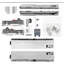 BLUM Schubladenschienen TANDEM Zargenhöhe 83mm 30kg, NL450mm, grau, bis KB1400mm