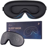 Schlafmaske Augenmaske für Frauen Herren Seide weicher Schaumstoff komfortable Schlafbrille Augenabdeckung Augenbinde in der Nacht Block Out Licht für Reisen Yoga Nap,Grau