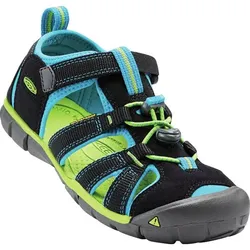 KEEN Jungen Outdoor Sandalen "Seacamp II CNX", Black / Blue Danube, 30