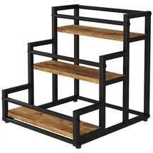 Vicco Raumteiler Fyrk 33 x 34 x 34 cm Eiche rustikal/Schwarz