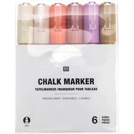 Rico Design Tafelmarker Set Natur, 6 tlg.