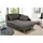 JOB Recamiere Stoff 1-Sitzer Braun