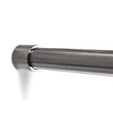 SO-TECH® Edelstahl Schrankstange 1160 mm RUND Ø 25 mm mit 2 Stück Schrankrohrhalter TUBE rostfrei/Schrankrohr/Kleiderstange/Möbelstange/Design trifft auf Funktion