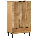 vidaXL Highboard Braun 60x33x100 cm Massivholz Mango