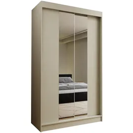 masseno Schwebetürenschrank LUCENZA 120 x 216 x 61 cm Gelb
