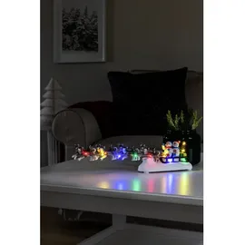 Konstsmide LED Szenerie Schneemann mit Hundeschlitten