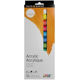 Daler Rowney Acrylfarben-Set 12 12 ml Mehrfarbig