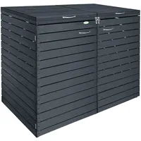 Endorphin Comfort Mülltonnengarage / Mülltonnenbox Anthrazit für 2x 240