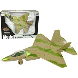 LEAN Toys Spielzeug-Flugzeug Militärflugzeug Düsenantrieb Flugzeug Spielzeug Modell Deko Militärjet grün