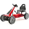 VEVOR Go-Kart mit 4 Rädern Kinderfahrzeug Tretfahrzeug Tretauto 5–12 Jahren Rot