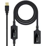 NANOCABLE USB 2.0 10 m Schwarz