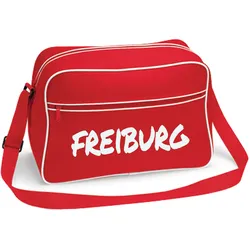 multifanshop Retrotasche - Freiburg - Textmarker - Druck weiß - Tasche