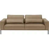 Musterring Couch Leder 3-Sitzer braun