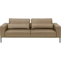 Musterring Couch Leder 3-Sitzer braun