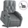 vidaXL Relaxsessel mit Aufstehhilfe Kunstleder 142 x 75 x 100 cm Grau elektrisch