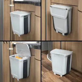 PRO PLUS Abfalleimer 8 l Faltbar